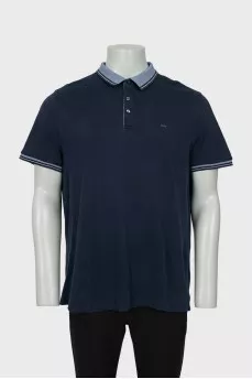 Men's polo with embroidered logo