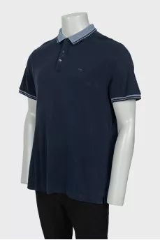 Men's polo with embroidered logo