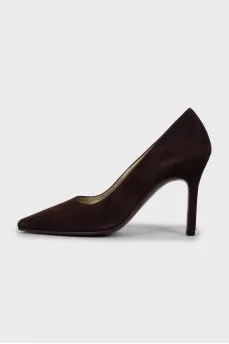 Brown suede shoes