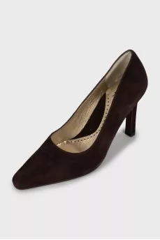 Brown suede shoes
