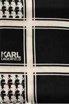 Printed wool scarf