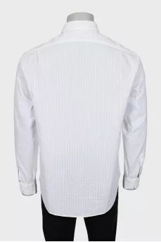 Men's white striped shirt