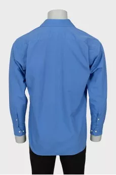 Men's blue dress shirt
