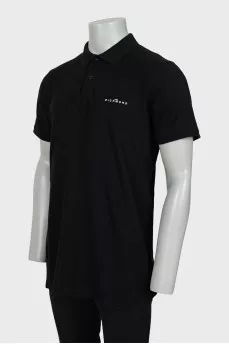 Men's black polo