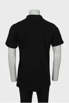 Men's black polo