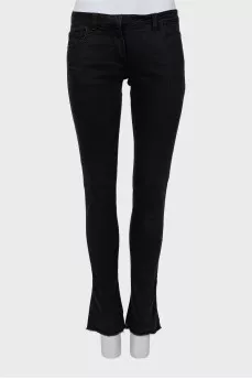 Black skinny fit jeans