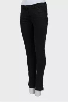 Black skinny fit jeans