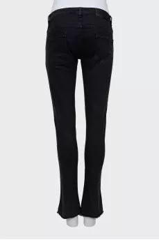 Black skinny fit jeans