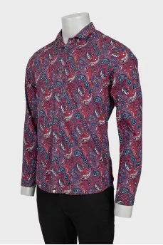 Men's paisley print shirt