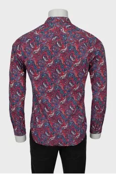 Men's paisley print shirt