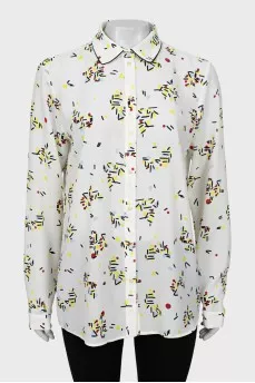Translucent printed shirt