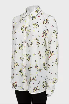 Translucent printed shirt
