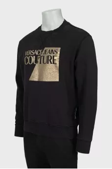 Men's sweatshirt with gold print
