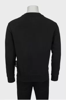 Men's sweatshirt with gold print