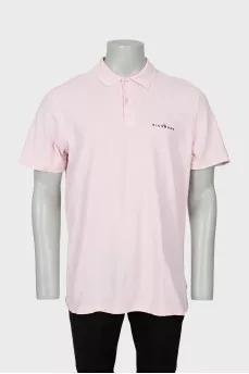 Men's pink polo shirt