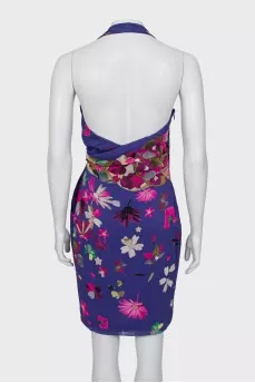 Printed off-shoulder dress