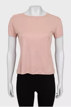 Beige straight T-shirt