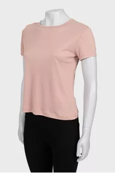 Beige straight T-shirt