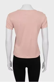 Beige straight T-shirt