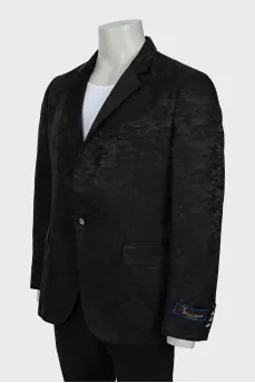 Men's jacket with military print