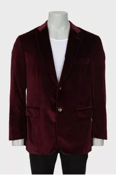 Men's velor jacket