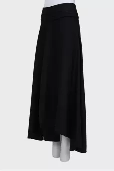 Black asymmetrical skirt