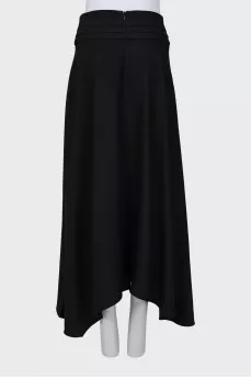 Black asymmetrical skirt