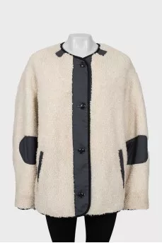 Reversible oversized jacket