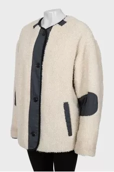 Reversible oversized jacket