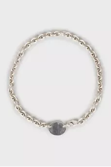 Silver choker chain
