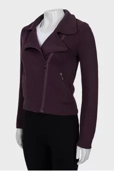 Purple zip-up jacket