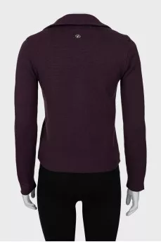 Purple zip-up jacket