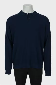 Men's blue polo pullover
