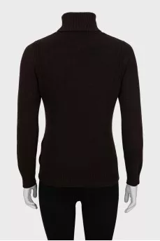 Brown knitted golf