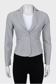 Striped fitted jacket