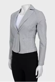 Striped fitted jacket