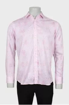 Men's fitted printed shirt