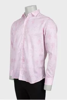 Men's fitted printed shirt