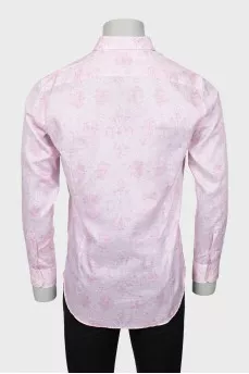 Men's fitted printed shirt
