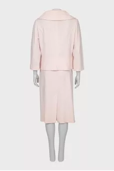 Wool suit with skirt