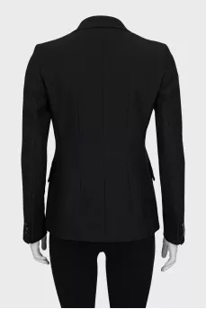 Black double-breasted jacket