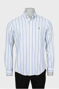 Men's striped straight shirt