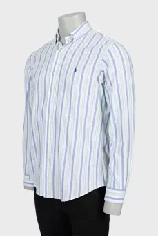 Men's striped straight shirt