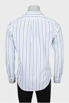 Men's striped straight shirt
