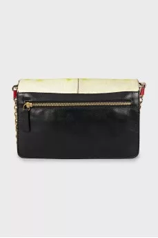 Mixed color bag with chain
