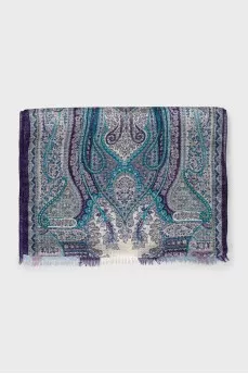 Silk scarf in abstract print