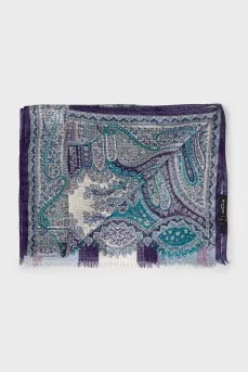 Silk scarf in abstract print