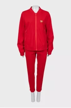 Red tracksuit with pants