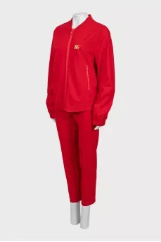 Red tracksuit with pants