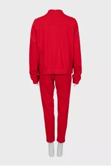 Red tracksuit with pants